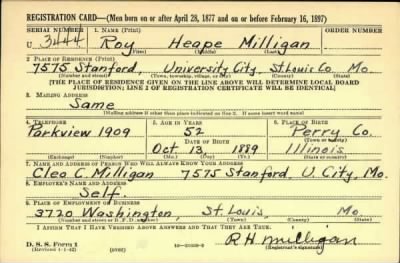 Roy Heape > Milligan, Roy Heape (1889)