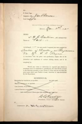 Thumbnail for AB15 Tenders, contracts and papers re dwellings on land leased by returned soldiers 1919-1920 > J A Raynor, Ringarooma