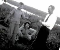 Frog Hunting-Jay Lee Adams, Geneva Martha and father Joseph Leonidus Adams (333).jpg