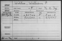 Willis, Willaim F.