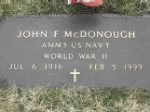 McDonough, John F military grave marker.jpg