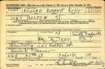 Richard Roosevelt > Kelly, Richard Roosevelt