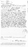 Anthony Weyershousen of Williams county Ohio statement on his fathers death on their service during Civil War.jpg
