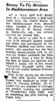 Ramey, Gordon A._Blytheville ARK Courier News_Mon_19 June 1944_Pg 1.JPG