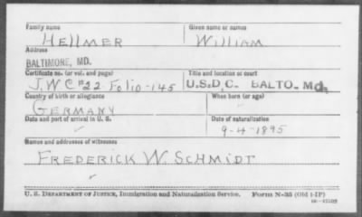 Hellmer > William