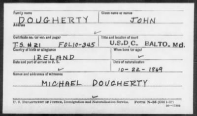 Dougherty > John