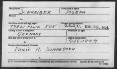 Schreiber > Joseph