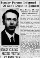 Thumbnail for Curtis, Neal Dow_Democrat and Chronicle_Rochester, NY_Thursday_06 August 1942_Pg 11_Clip.JPG