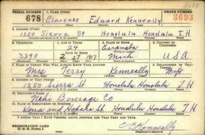 Clarence Edward > Kenneally, Clarence Edward