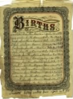 Louise Smith Waters' Family Bible Page