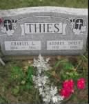 Charles Thies and Audrey Theeke Gravestone.JPG