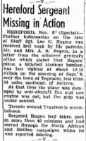 Rogers, Leo Creath_Amarillo Daily News_TX_Tues_09 Nov 1943_Pg 12.JPG