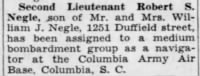 Negle, Robert S_Pittsburgh Post Gazette_Thurs_18 March 1943_Pg 39.JPG