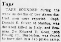 Oliver, Donald E_The Akron Beacon Journal_Sun_04 Nov 1945_Pg 23.JPG