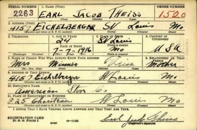 Earl Jacob > Theiss, Earl Jacob