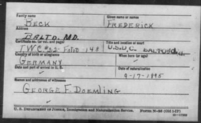 Beck > Frederick