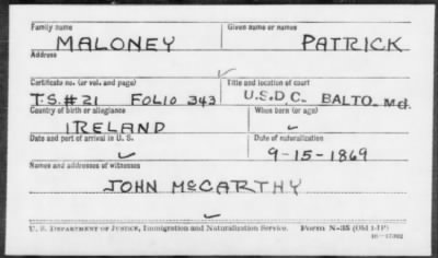 Maloney > Patrick