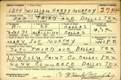 Thumbnail for William Hardy > Murphy, William Hardy