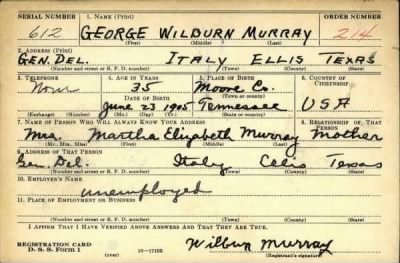 Thumbnail for George Wilburn > Murray, George Wilburn