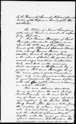 Circuit Court for the District of Connecticut > Thomas R. Gedney et. al. v. Schooner Amistad etc. April, 1845, term