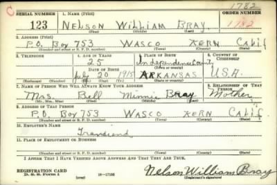 Nelson William > Bray, Nelson William