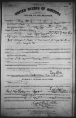 Aleidi, Hugo > Petition for Naturalization (1914)