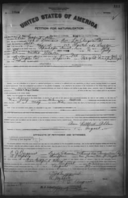 Allen, Aron Gottfield > Petition for Naturalization (1912)