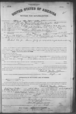 Allan, Robert Morton > Petition for Naturalization (1911)