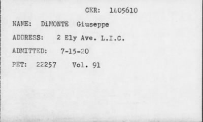 [Illegible] > DiMONTE Giuseppe