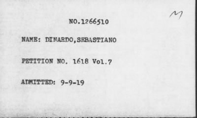 [Illegible] > DINARDO, SEBASTIANO