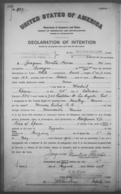 Hervas, Joaquin Montero > Declaration of Intention (1908)