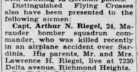 Riegel, Arthur N_St. Louis Post Dispatch_Mon_03 July 1944_Pg 3.JPG