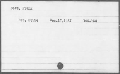 1937 > Bett, Frank