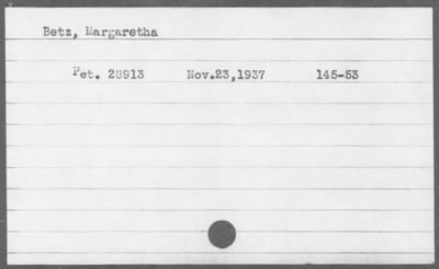 1937 > Betz, Margaretha