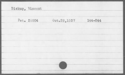 1937 > Biskup, Vincent