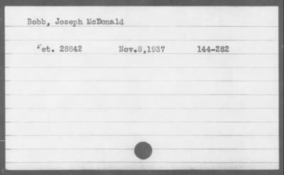 1937 > Bobb, Joseph McDonald