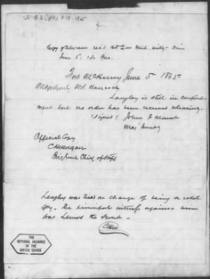 Letters Received and Statements of Evidence Collected by the Military Commission, pages 1-53