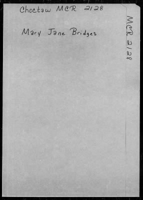 MCR 2055 - MCR 2131 > MCR 2128 (Bridges, Mary Jane)