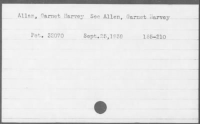 1939 > Allan, Garnet Harvey