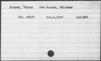 Thumbnail for 1937 > Konsek, Walter