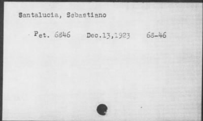 1923 > Santalucia, Sebastiano