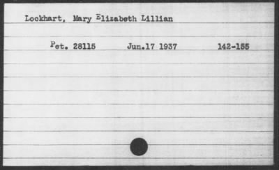 1937 > Lockhart, Mary Elizabeth Lillian