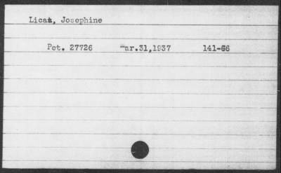1937 > Licas, Josephine