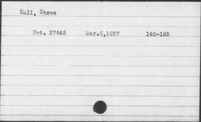 1937 > Kull, Steve