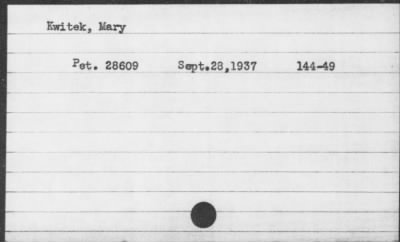 1937 > Kwitek, Mary