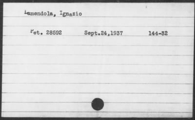 1937 > Lamendola, Ignazio