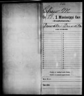 US, Civil War Service Records (CMSR) - Confederate - Mississippi, 1861-1865 record example