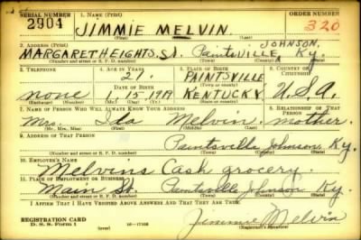 Thumbnail for Jimmie > Melvin, Jimmie (1919)