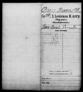 US, Civil War Service Records (CMSR) - Confederate - Louisiana, 1861-1865 record example