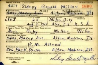 Sidney Gerald > Miller, Sidney Gerald (1915)